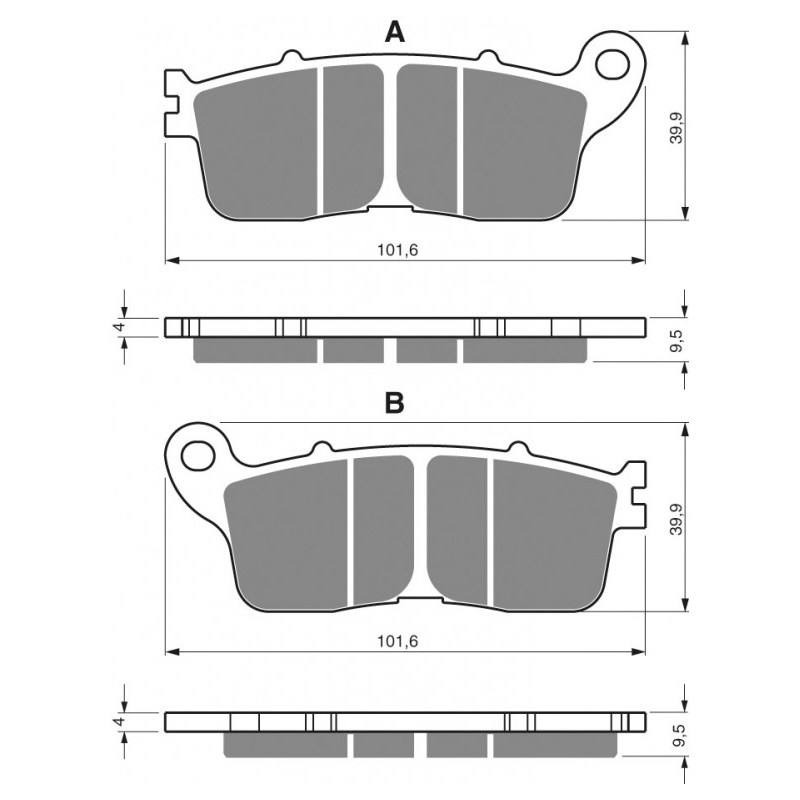 Brake pads GOLDFREN AD  STREET wyprzedaż