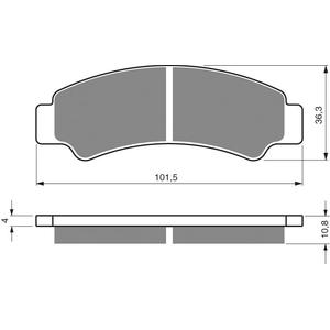Brake pads GOLDFREN 389 S3