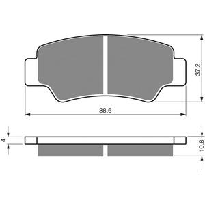 Brake pads GOLDFREN 390 AD