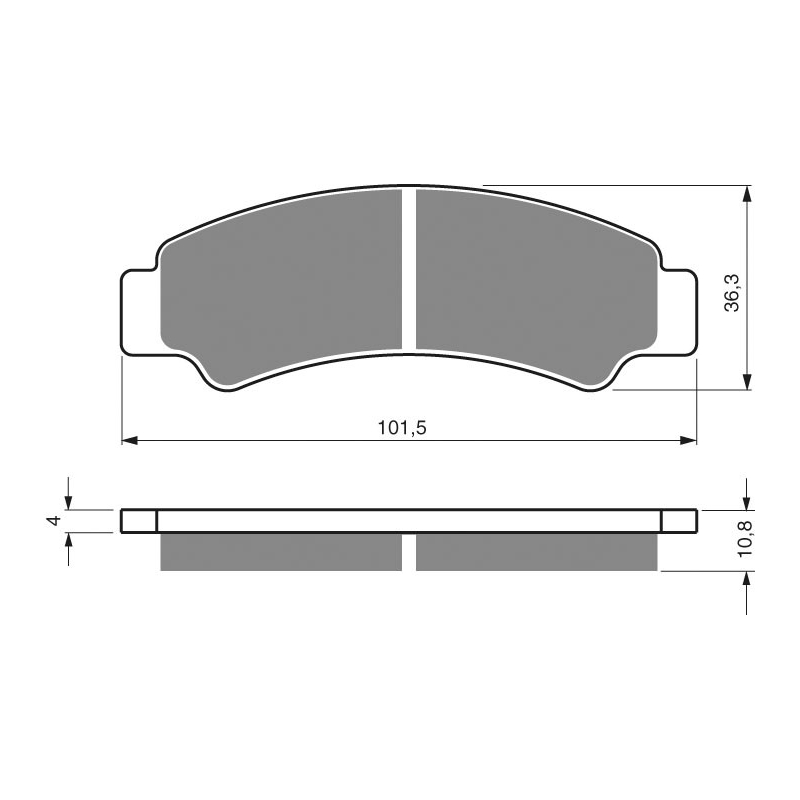 Brake pads GOLDFREN K5