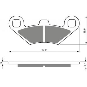 Brake pads GOLDFREN 425 S33 STREET FRONT