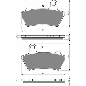 Brake pads GOLDFREN 443 AD