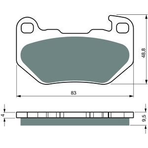 Brake pads GOLDFREN 445 AD