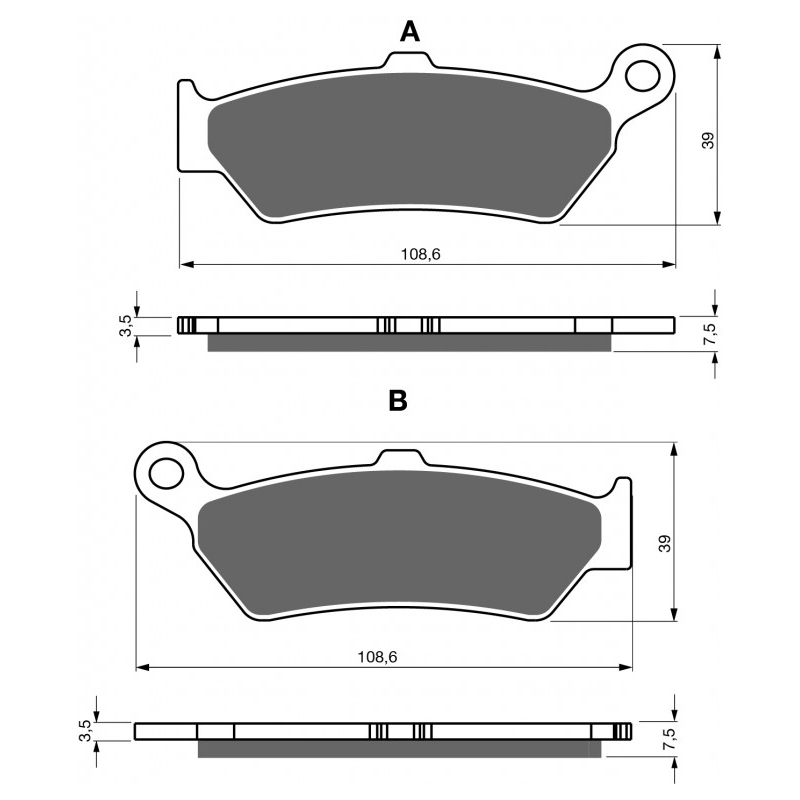 Brake pads GOLDFREN S3