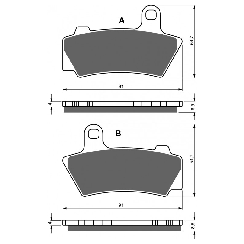 Brake pads GOLDFREN S3