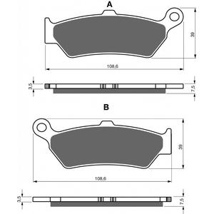 Brake pads GOLDFREN 444 S33 STREET REAR