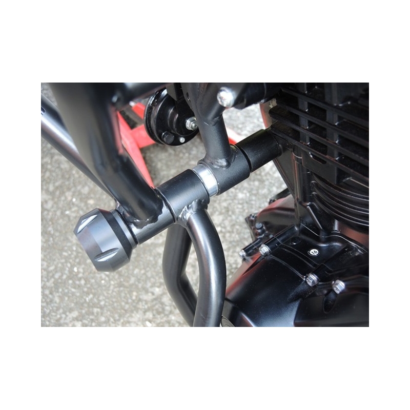 Engine guards RDMOTO Black (upper + lower frames with protectors)