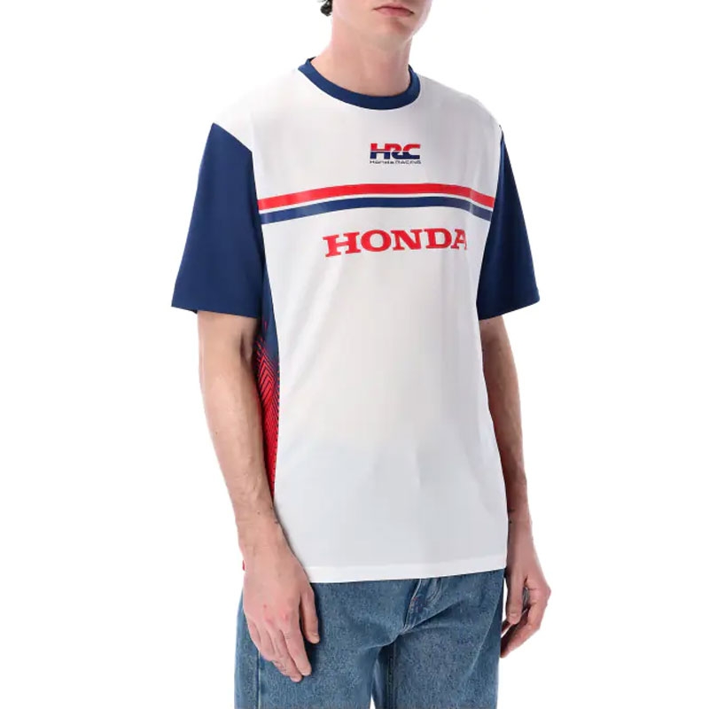 Koszulka techniczna Honda HRC z tkaniny białej