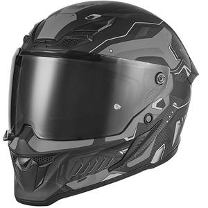 NOX Exclusive Goliath Berserk Full Face Motorcycle Helmet Matowy Czarny-Tytan