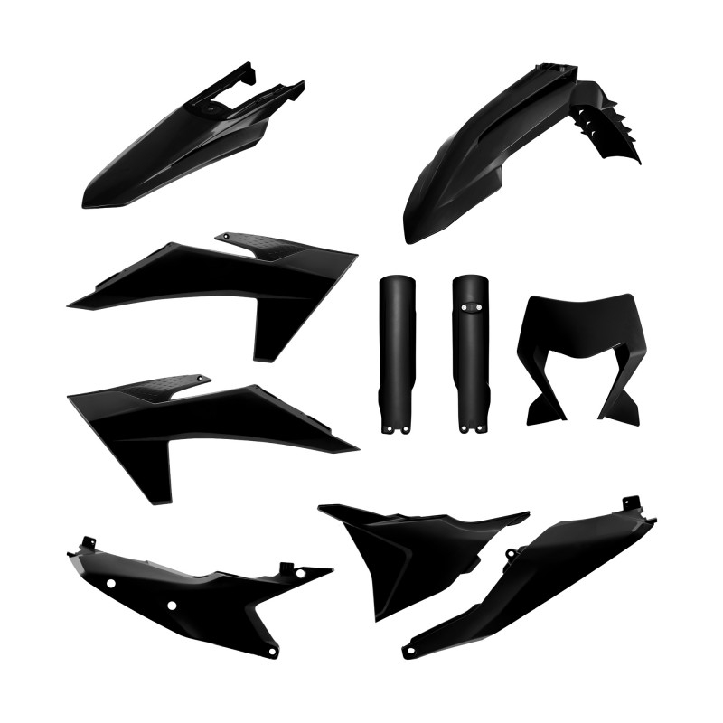 Plastic body kit POLISPORT Black
