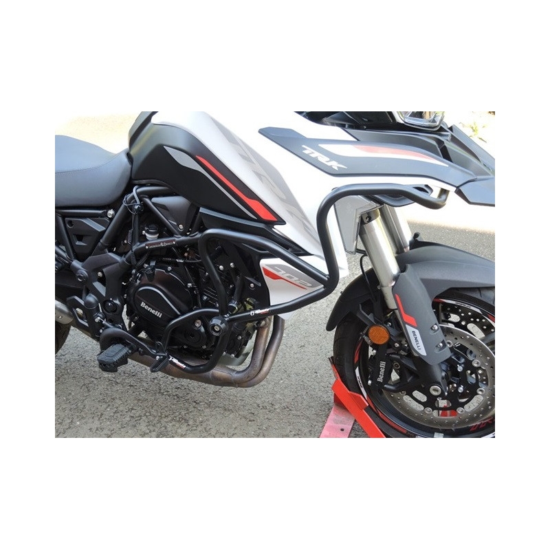 Engine guards RDMOTO Black (upper + lower frames with protectors)
