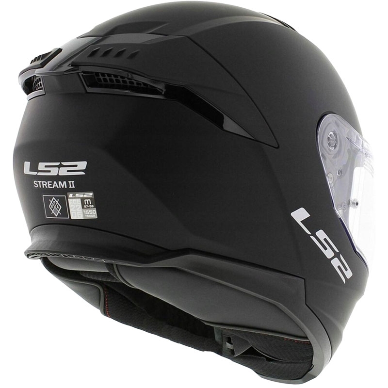 Kask motocyklowy integralny LS2 FF808 Stream II czarny mat