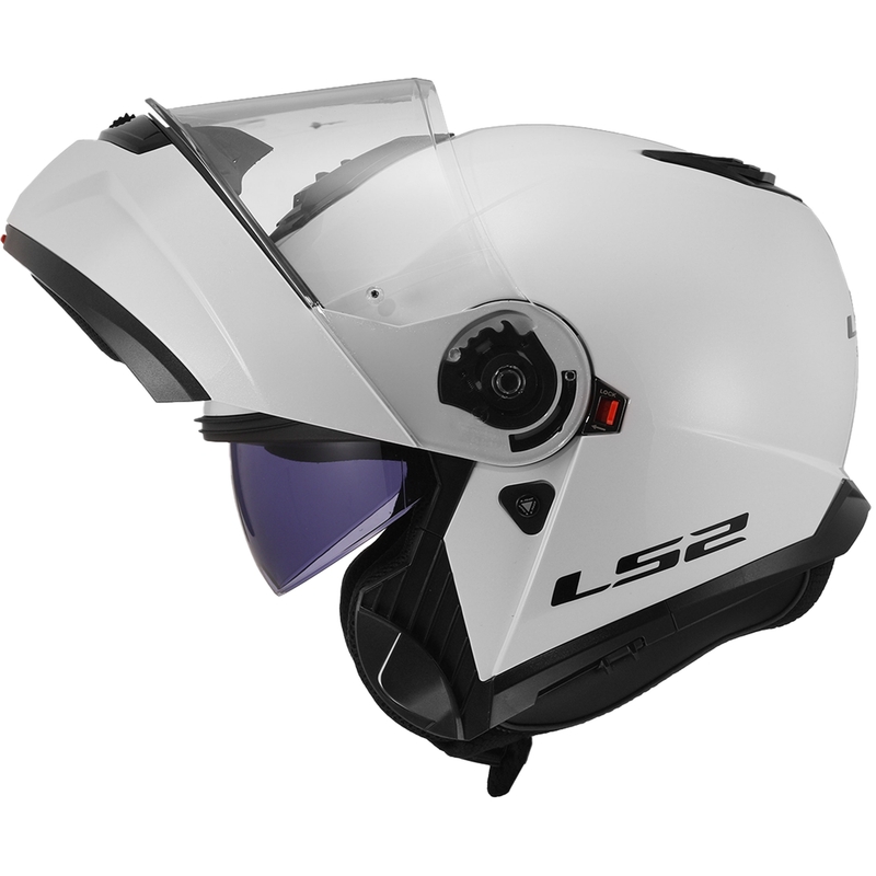 Kask z klapką LS2 FF908 Strobe II biały połysk