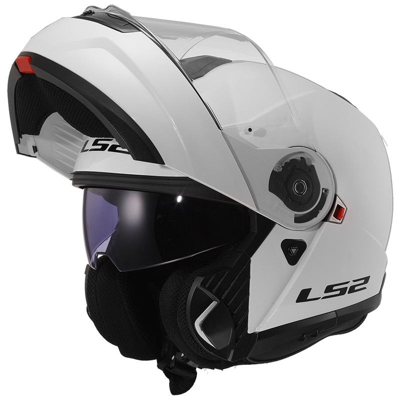 Kask z klapką LS2 FF908 Strobe II biały połysk