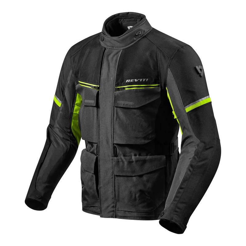 Kurtka motocyklowa Revit Outback 3 czarno-fluo żółta wyprzedaż