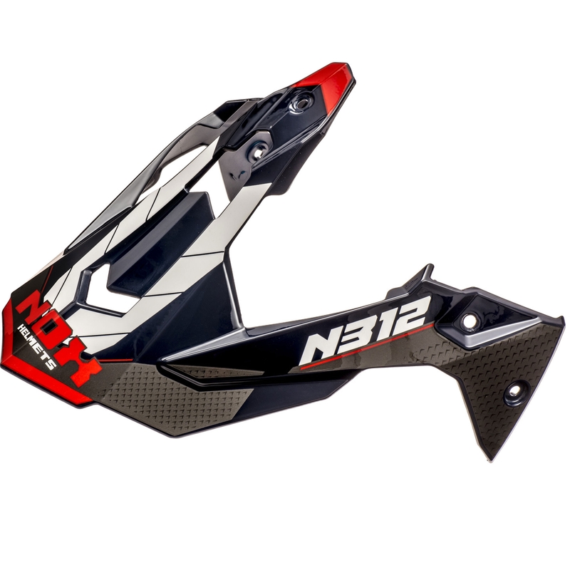 Wizjer do kasku motocyklowego NOX N312 Vapor biało-niebiesko-czerwony