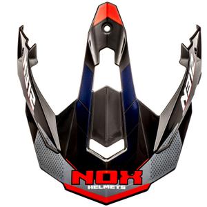 Wizjer do kasku motocyklowego NOX N312 Vapor czarno-niebiesko-czerwony