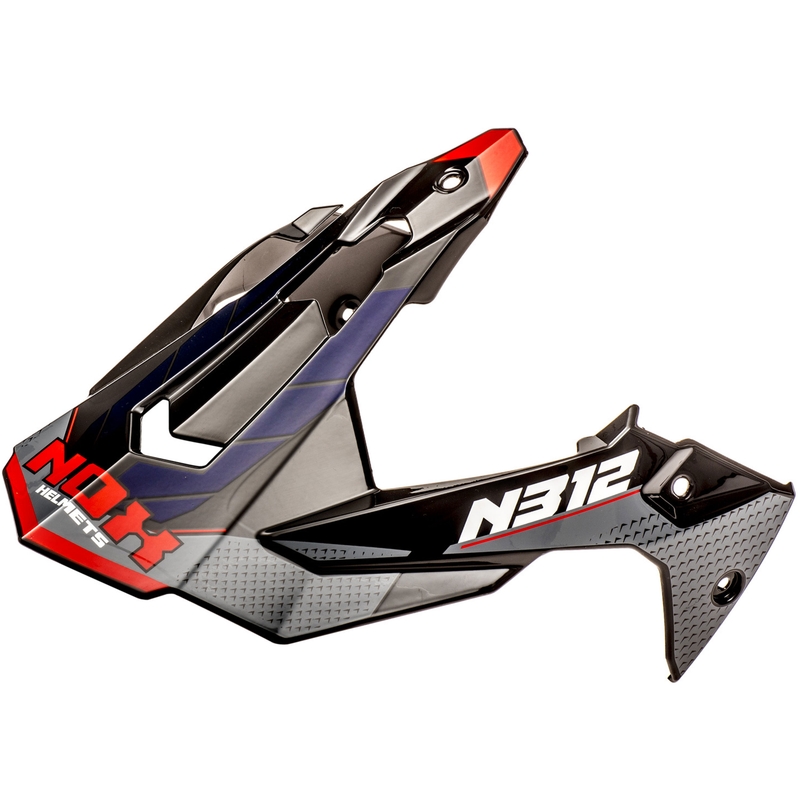 Wizjer do kasku motocyklowego NOX N312 Vapor czarno-niebiesko-czerwony