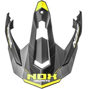 Wizjer do kasków motocyklowych NOX N312 Vapor matowy czarno-żółty