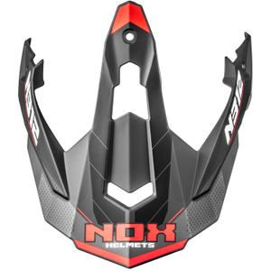Wizjer do kasku motocyklowego NOX N312 Vapor matowy czarno-czerwony