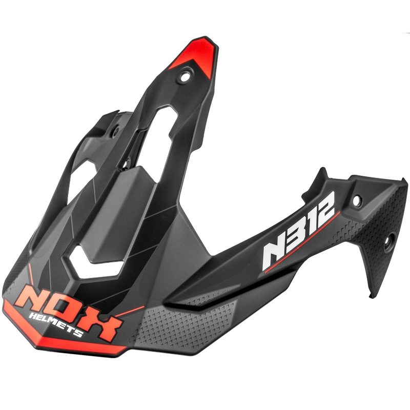 Wizjer do kasku motocyklowego NOX N312 Vapor matowy czarno-czerwony
