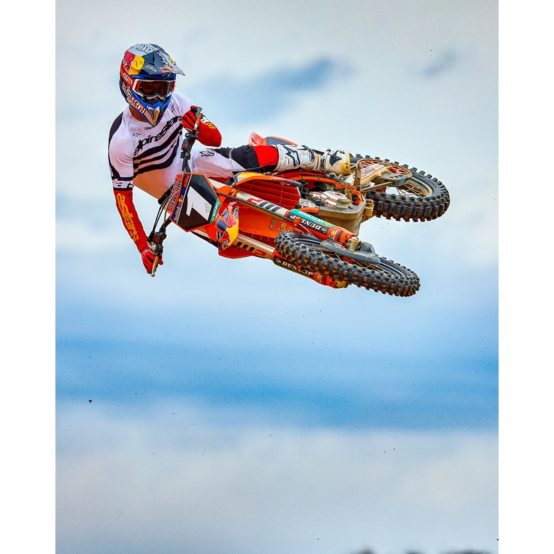 Koszulka motocrossowa Alpinestars Techstar w limitowanej edycji Głęboka czerń-biel-fluo-czerwono-pomarańczowa
