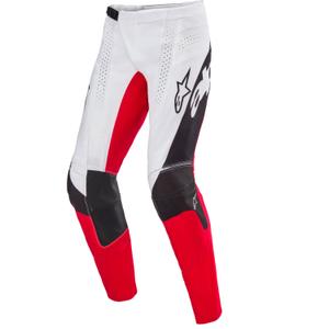Spodnie motocrossowe Alpinestars Techstar edycja limitowana Głęboka czerń-biel-fluo-czerwono-pomarańczowy