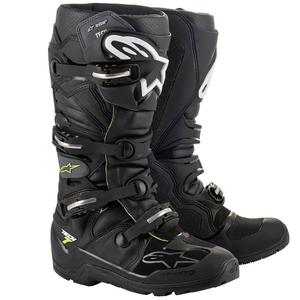 Buty motocyklowe Alpinestars Tech 7 Enduro Drystar w kolorze czarno-szarym-fluo-żółtym