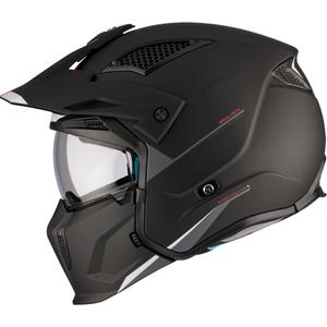 Kask otwarty z maską MT Streetfighter SV S Solid A1 czarny mat