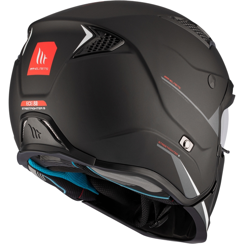 Kask otwarty z maską MT Streetfighter SV S Solid A1 czarny mat