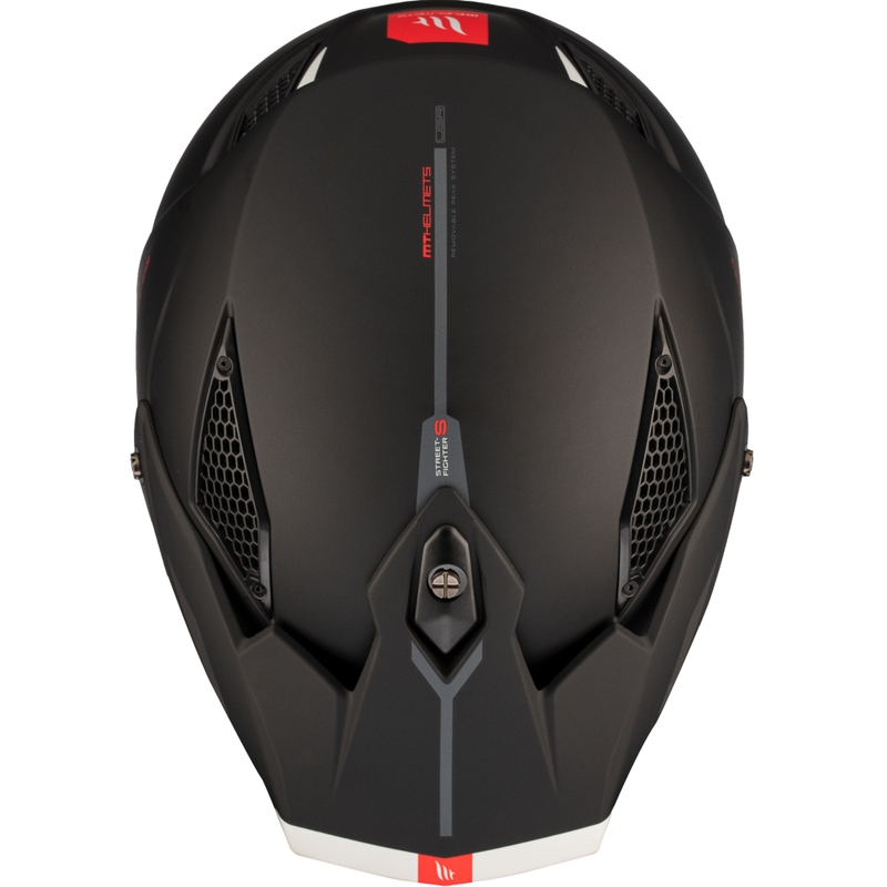 Kask otwarty z maską MT Streetfighter SV S Solid A1 czarny mat