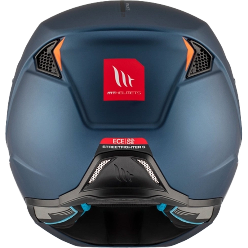 Kask otwarty z maską MT Streetfighter SV S Solid A7 matowy niebieski