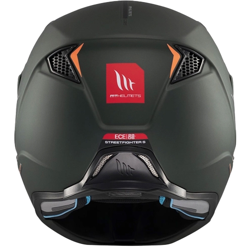 Kask otwarty z maską MT Streetfighter SV S Solid A6 matowy zielony
