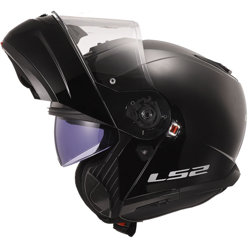 Kask z klapką LS2 FF908 Strobe II czarny połysk