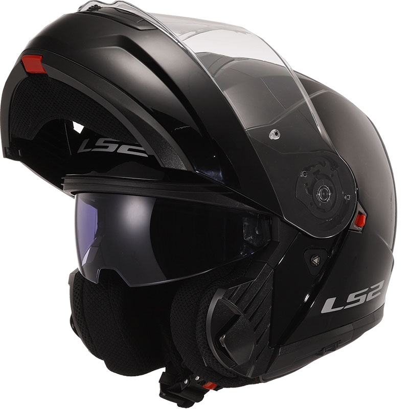 Kask z klapką LS2 FF908 Strobe II czarny połysk