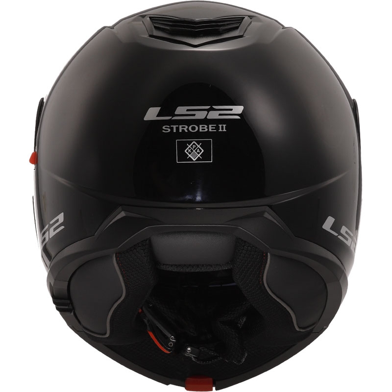 Kask z klapką LS2 FF908 Strobe II czarny połysk