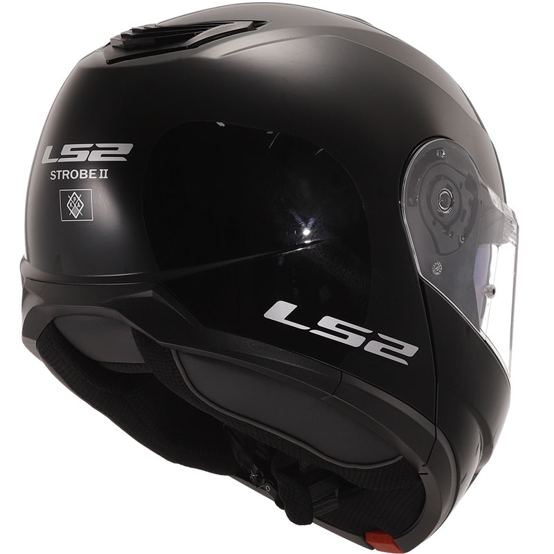 Kask z klapką LS2 FF908 Strobe II czarny połysk