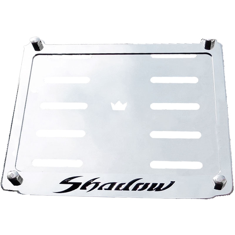 Tabliczka ze stali nierdzewnej pod tablicą rejestracyjną Shadow