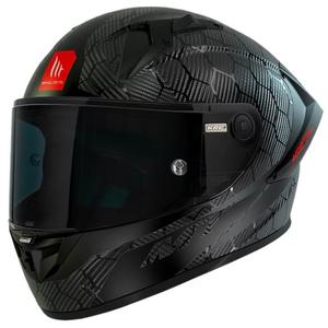 Kask motocyklowy integralny MT KRE+ Carbon Solid A11 czarny połysk