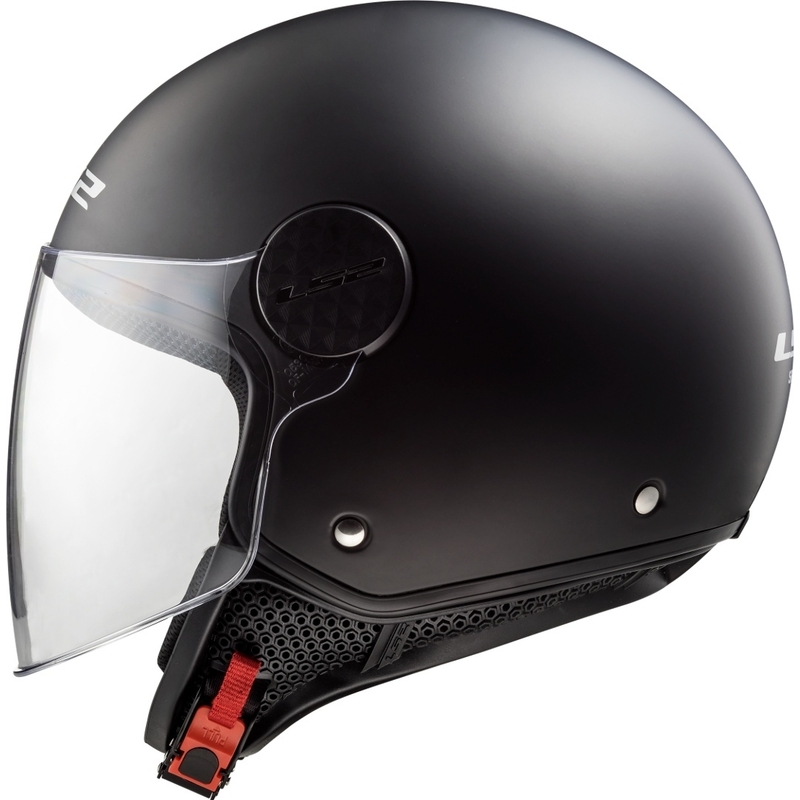 Otwarty kask motocyklowy LS2 OF558 Sphere Solid czarny matowy