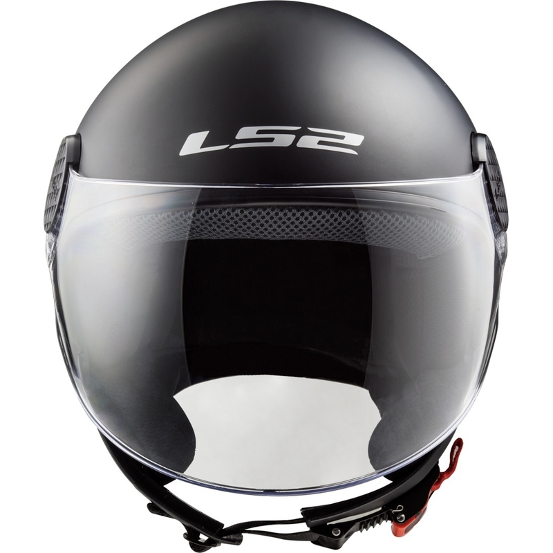Otwarty kask motocyklowy LS2 OF558 Sphere Solid czarny matowy