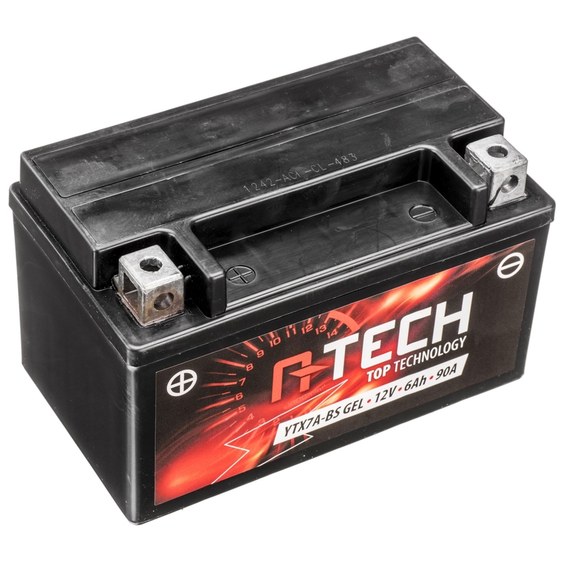 Akumulator żelowy A-TECH 12V, YTX7A-BS GEL, 6Ah, 90A, bezobsługowy