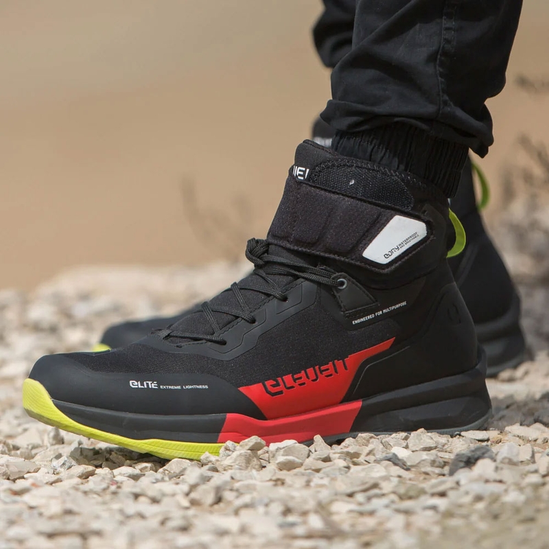 Buty motocyklowe Eleveit STRATOS E-Dry czarno-czerwone