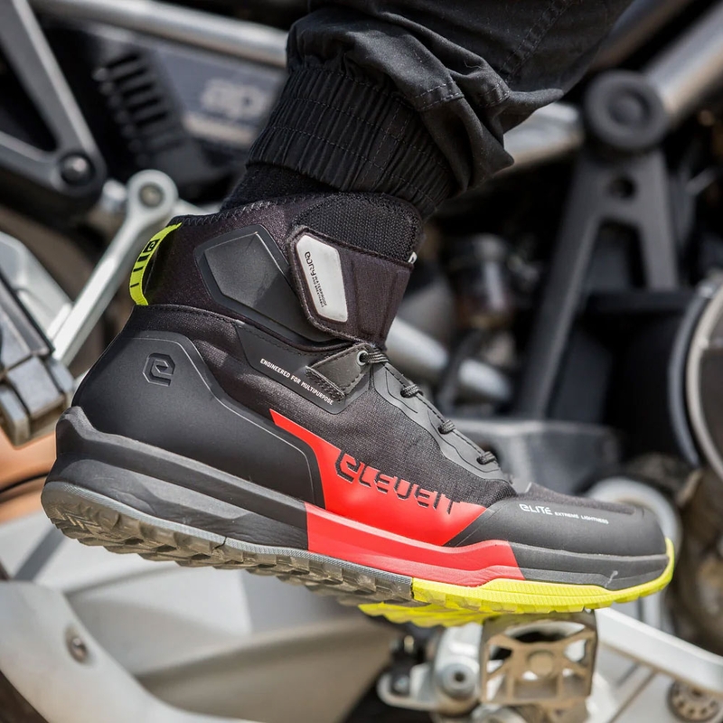 Buty motocyklowe Eleveit STRATOS E-Dry czarno-czerwone