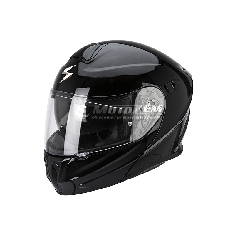 Kask szczękowy Scorpion EXO-920 czarny połysk - II. jakość