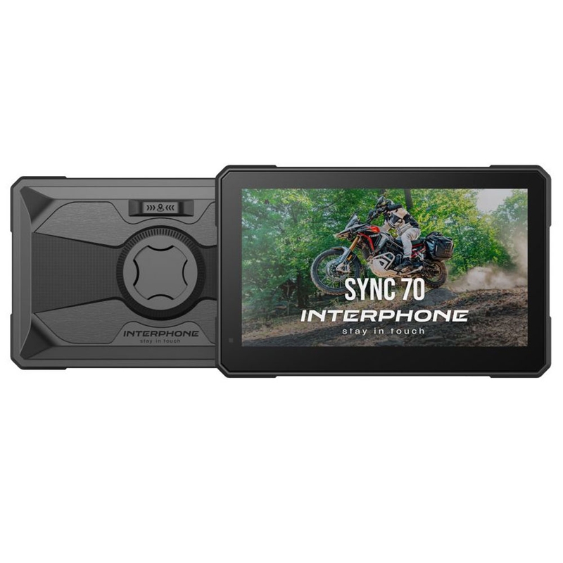 Interphone SYNC70 ESSENTIAL Wyświetlacz Apple CarPlay i Android Auto dla motocykli