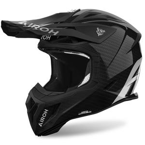 Kask motocrossowy Airoh Aviator ACE 2 Carbon czarny błyszczący