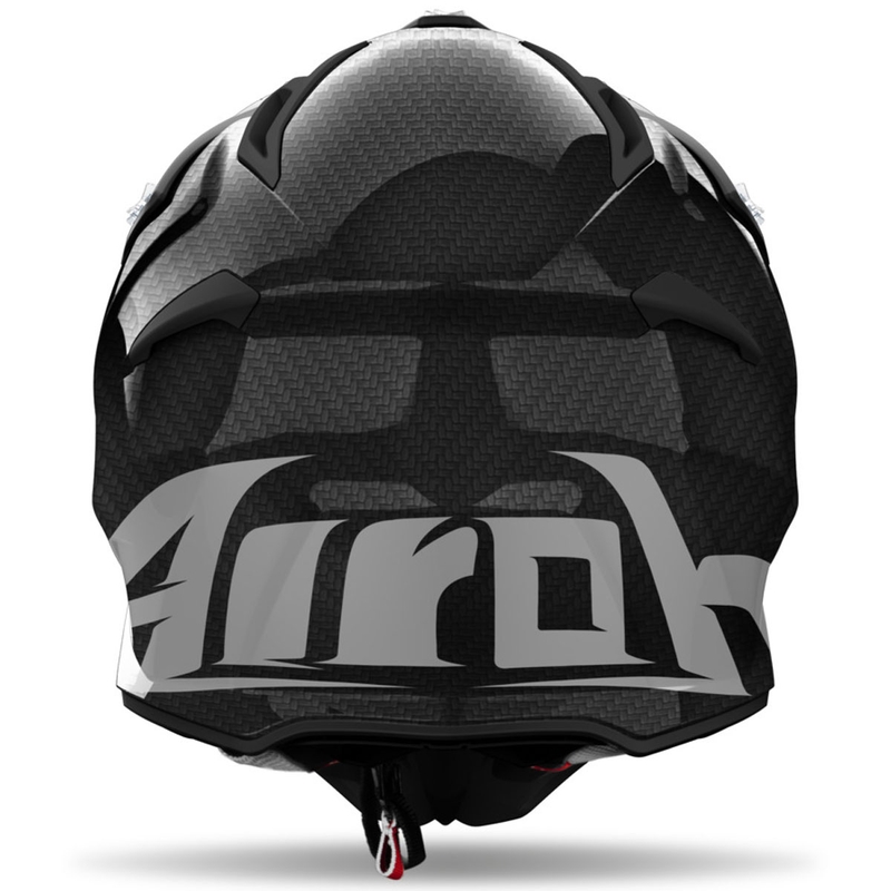 Kask motocrossowy Airoh Aviator ACE 2 Carbon czarny błyszczący