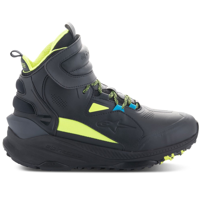 Buty motocyklowe Alpinestars Speedstreet czarno-limonkowo-niebieskie