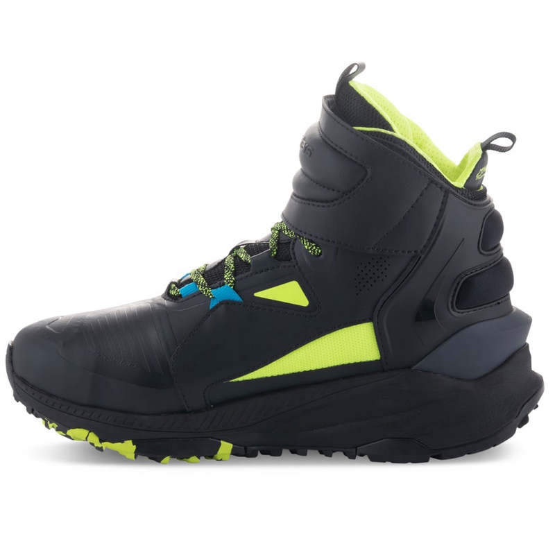Buty motocyklowe Alpinestars Speedstreet czarno-limonkowo-niebieskie